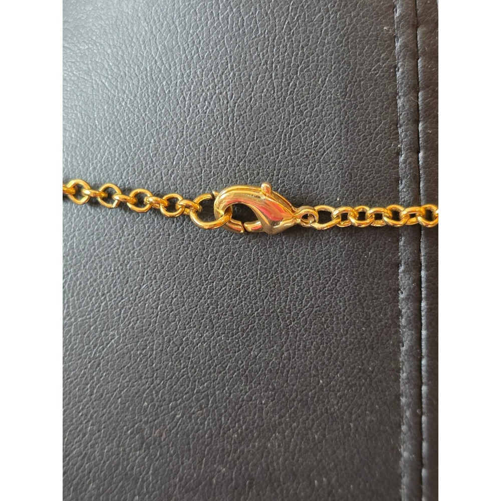 Byzantine Inspired Gold Tone Red Gemstone Necklace &‎ Bracelet Set - Picture 5 of 5
